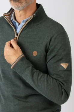 Jersey básico con cremallera