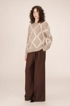 Jersey básico con cuello redondo