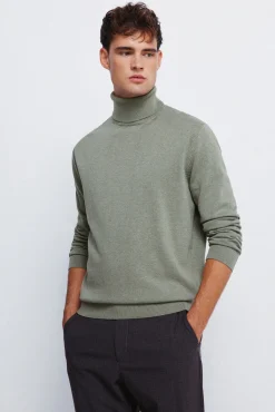 Jersey básico cuello alto