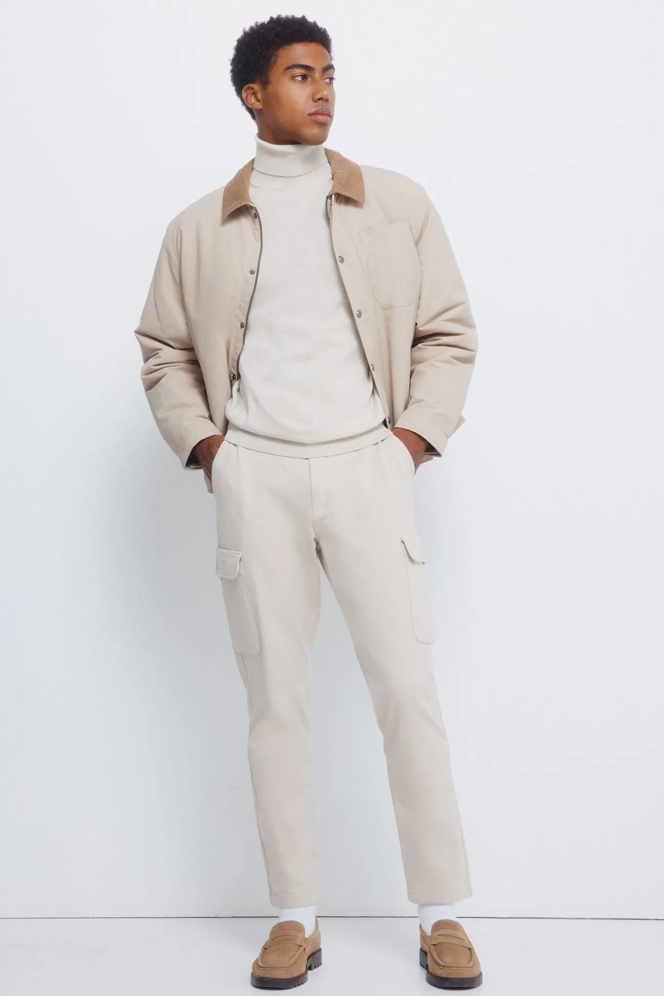 Jersey básico cuello alto