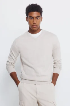 Jersey básico cuello pico