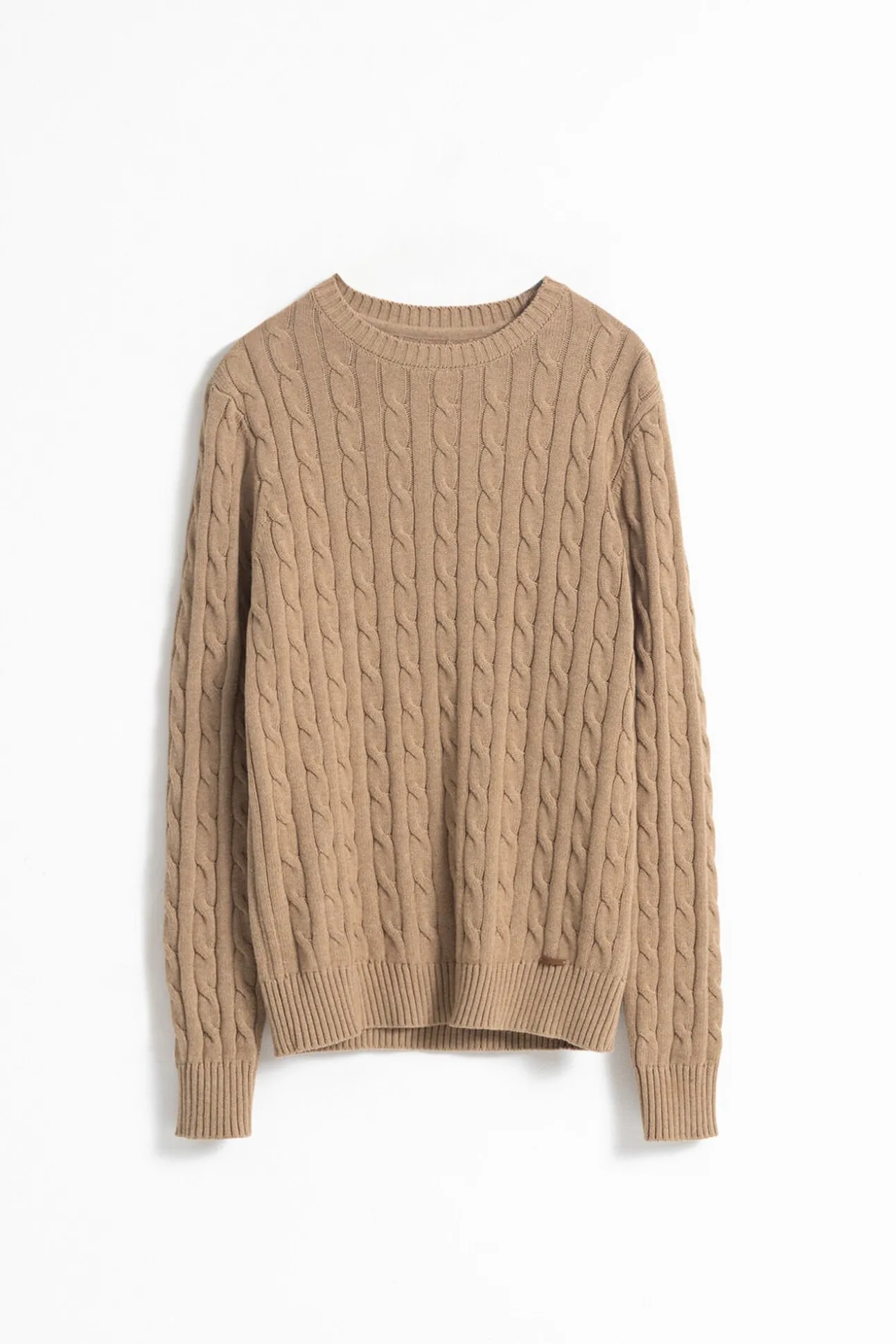 Jersey cable knit algodón