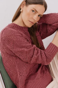 Jersey calado combinado