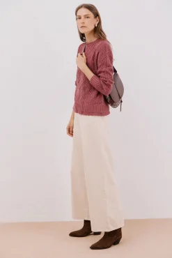 Jersey calado combinado