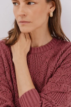 Jersey calado combinado