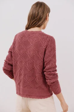 Jersey calado combinado