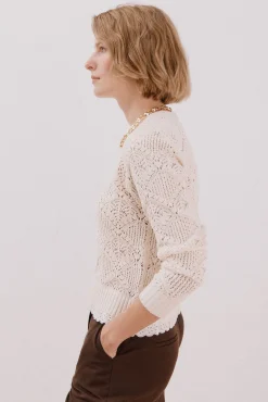 Jersey calado combinado