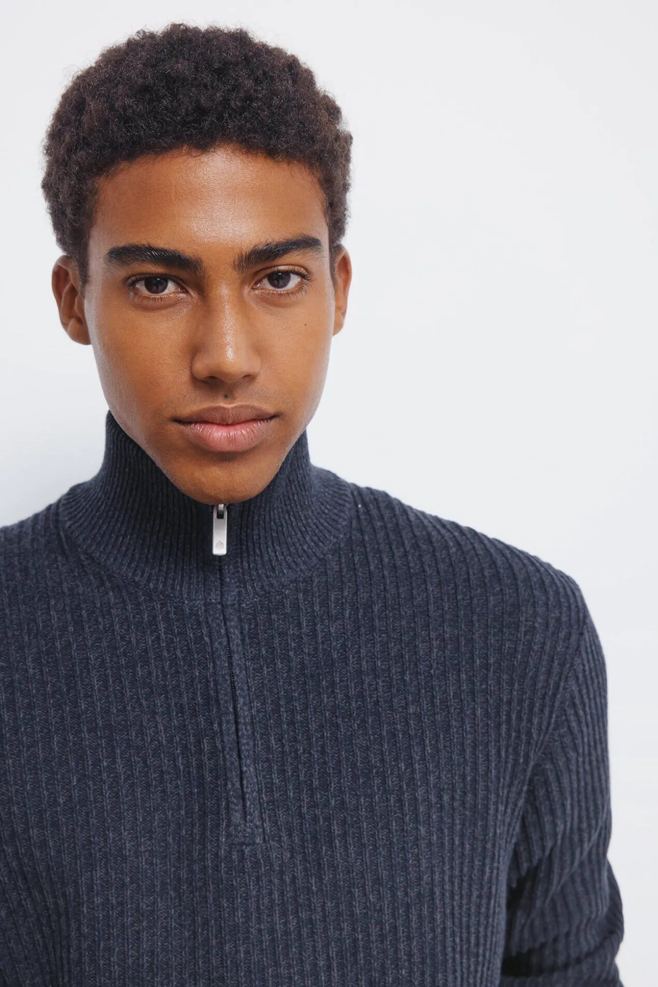 Jersey canalé cremallera