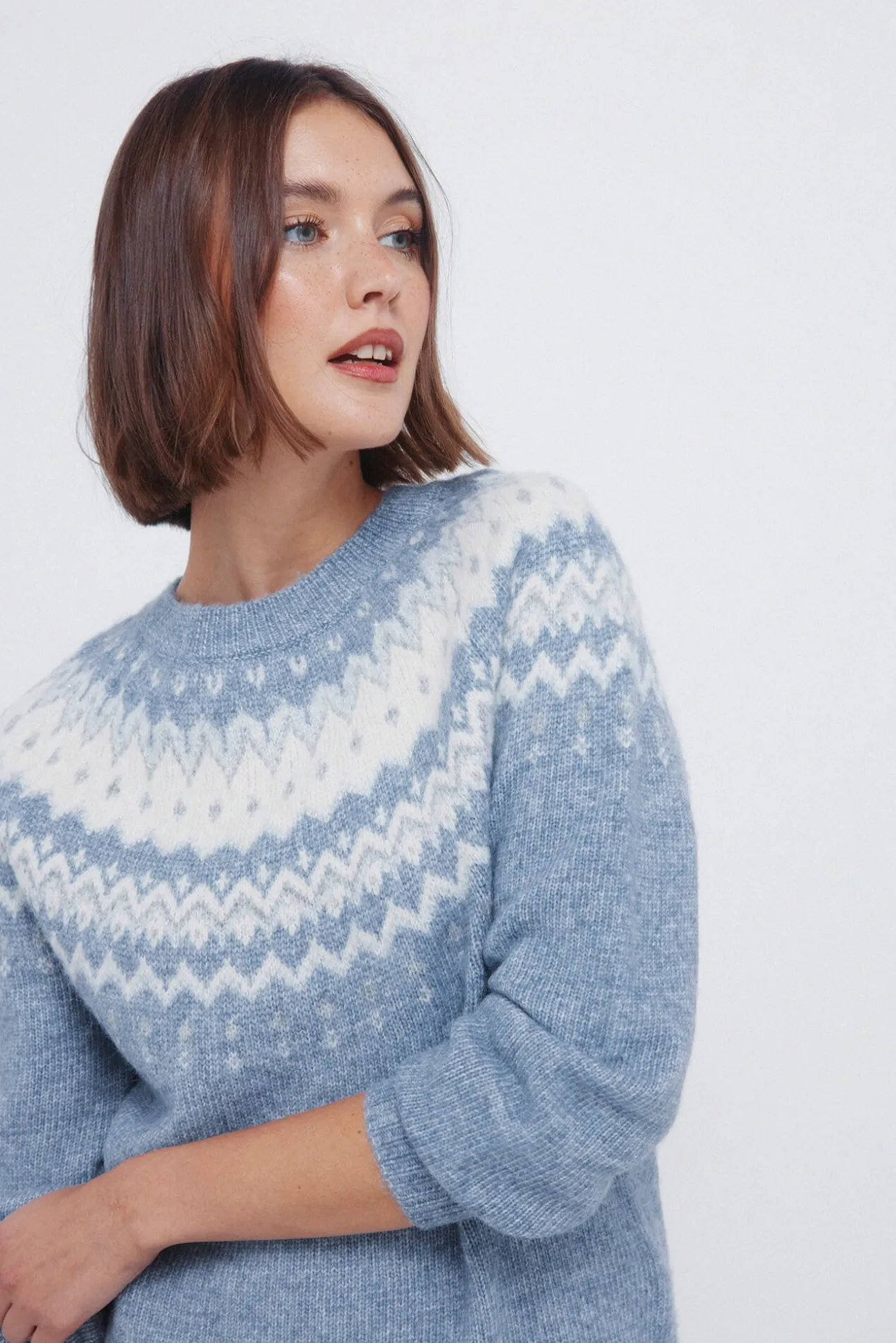 Jersey cenefa jacquard