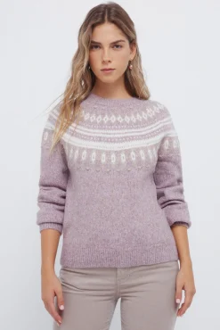 Jersey cenefas jacquard