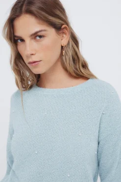 Jersey chenilla perlas