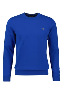 Jersey clásico de algodón con cuello redondo