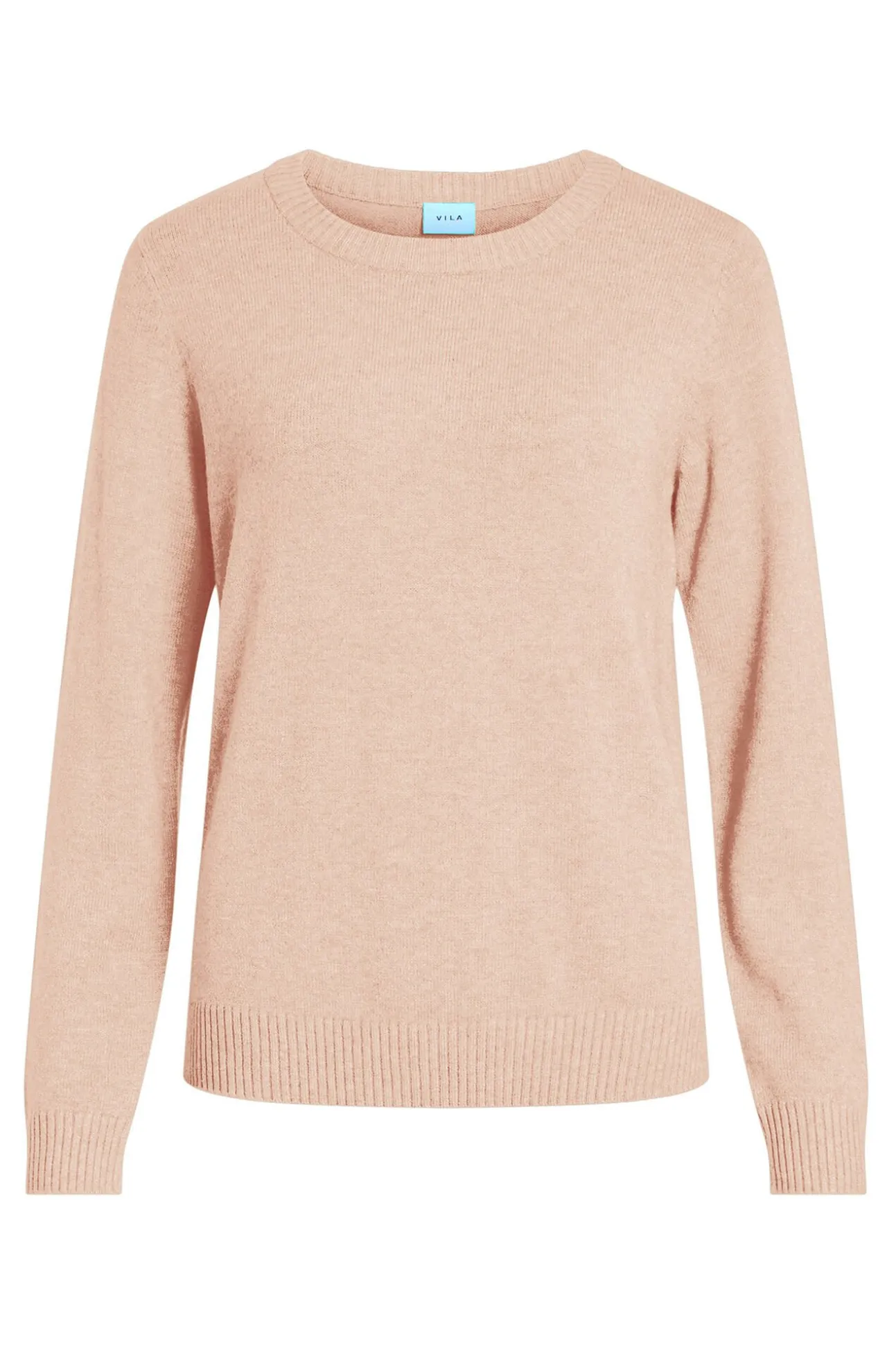 Jersey con cuello redondo de viscosa