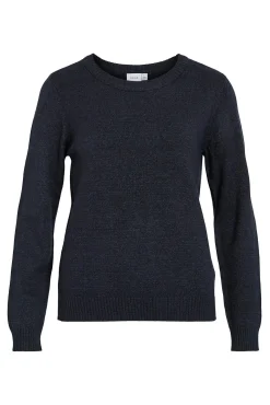 Jersey con cuello redondo de viscosa