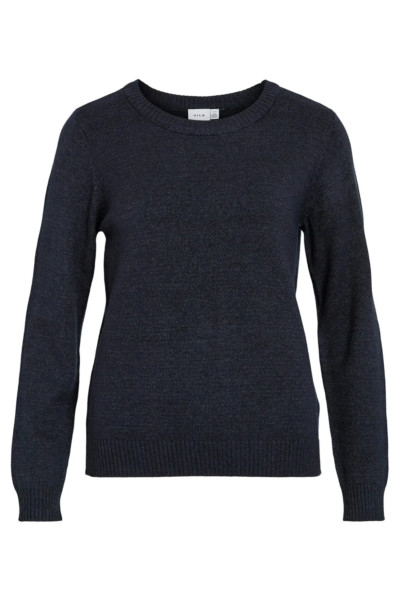 Jersey con cuello redondo de viscosa