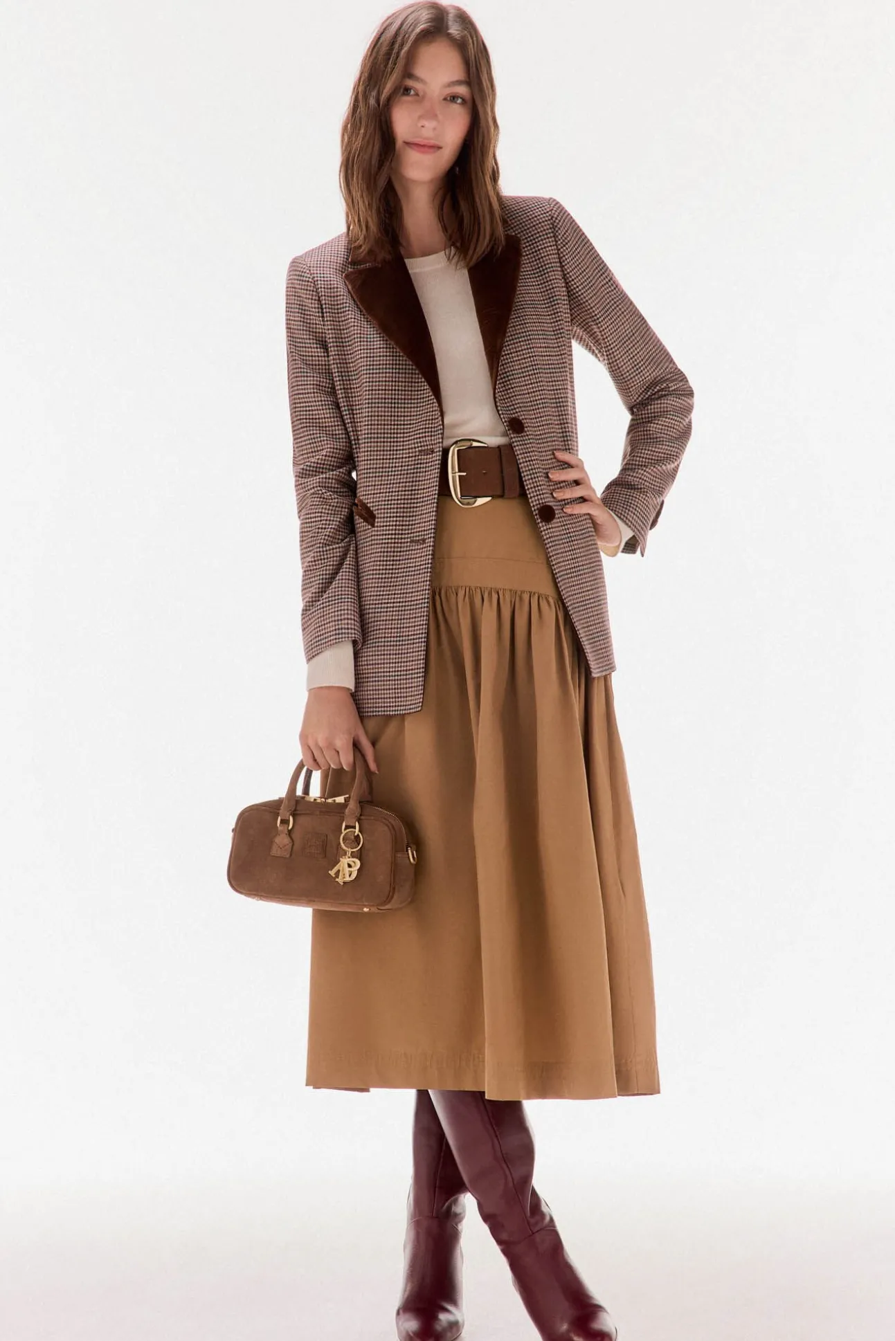 Jersey con fular 100% lana