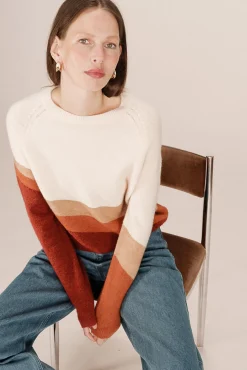 Jersey con motivo multicolor