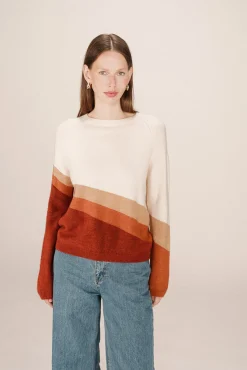 Jersey con motivo multicolor
