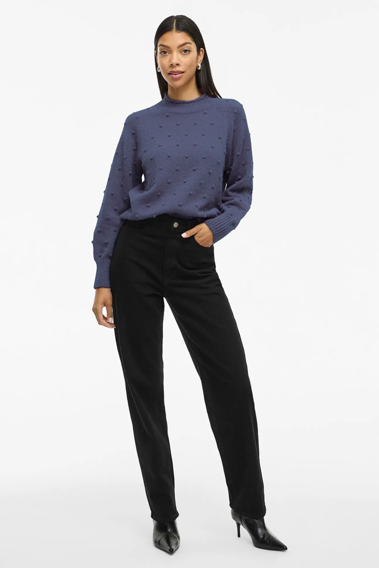 Jersey con perlas de punto