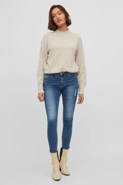 Jersey con perlas de punto