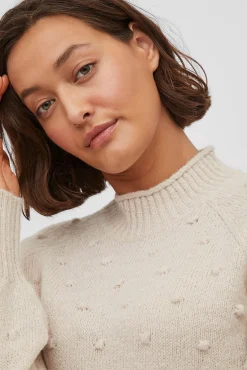 Jersey con perlas de punto