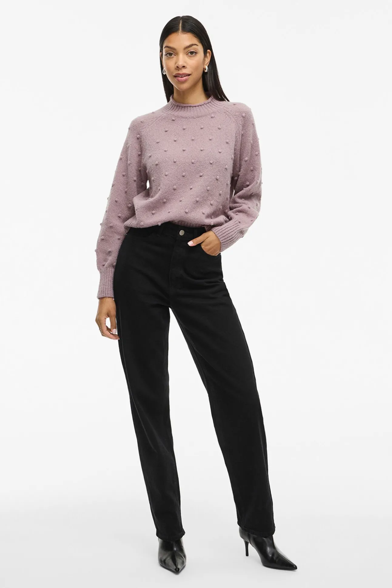 Jersey con perlas de punto