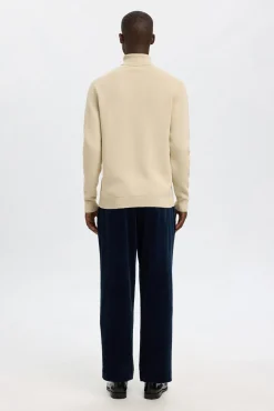 Jersey cuello alto 100% algodón orgánico