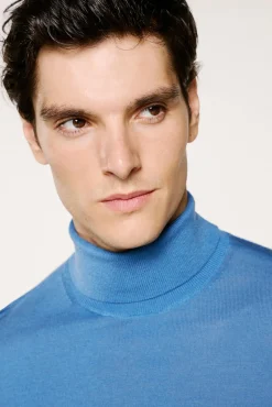 Jersey cuello alto 100% lana merino