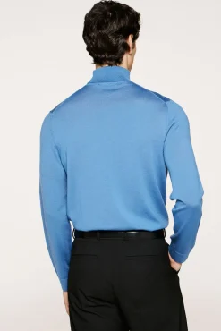 Jersey cuello alto 100% lana merino