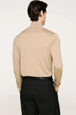 Jersey cuello alto 100% lana merino