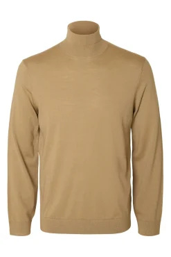 Jersey cuello alto 100% lana merino