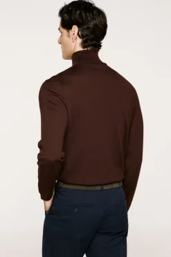 Jersey cuello alto 100% lana merino