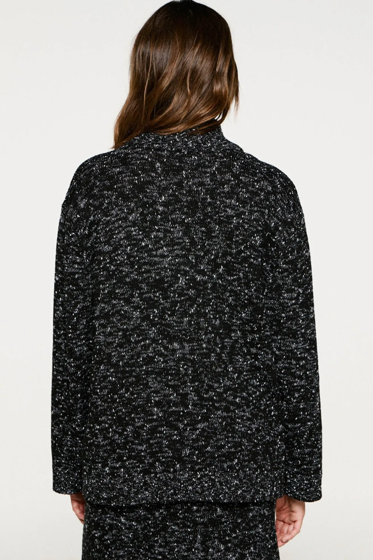 Jersey cuello alto algodón orgánico