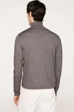 Jersey cuello alto algodón orgánico