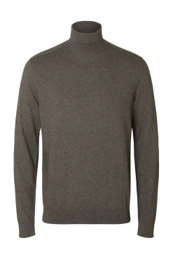 Jersey cuello alto algodón orgánico