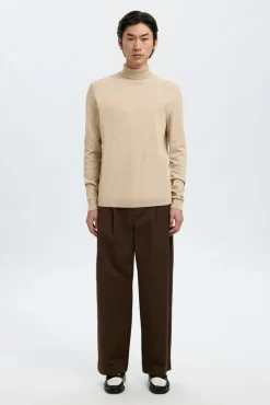 Jersey cuello alto algodón orgánico