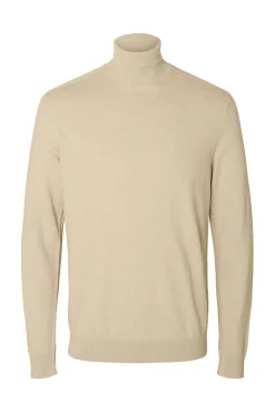 Jersey cuello alto algodón orgánico