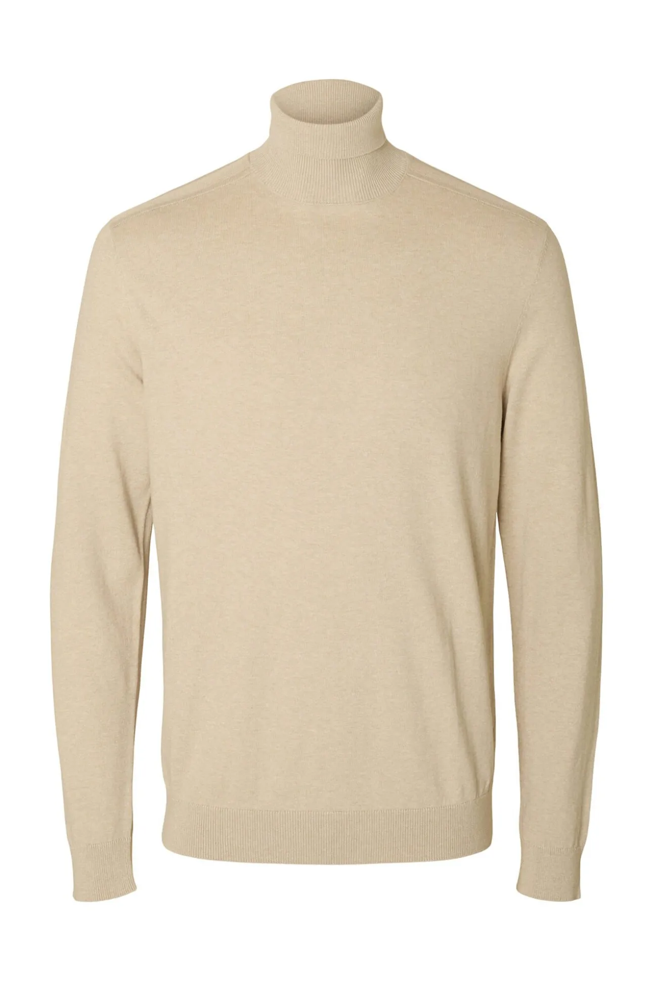 Jersey cuello alto algodón orgánico