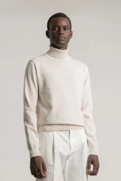 Jersey cuello alto algodón