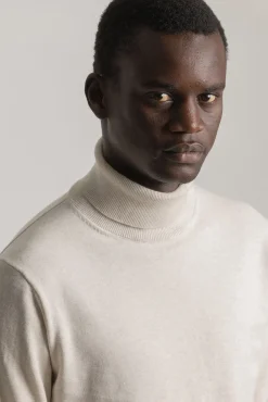 Jersey cuello alto algodón