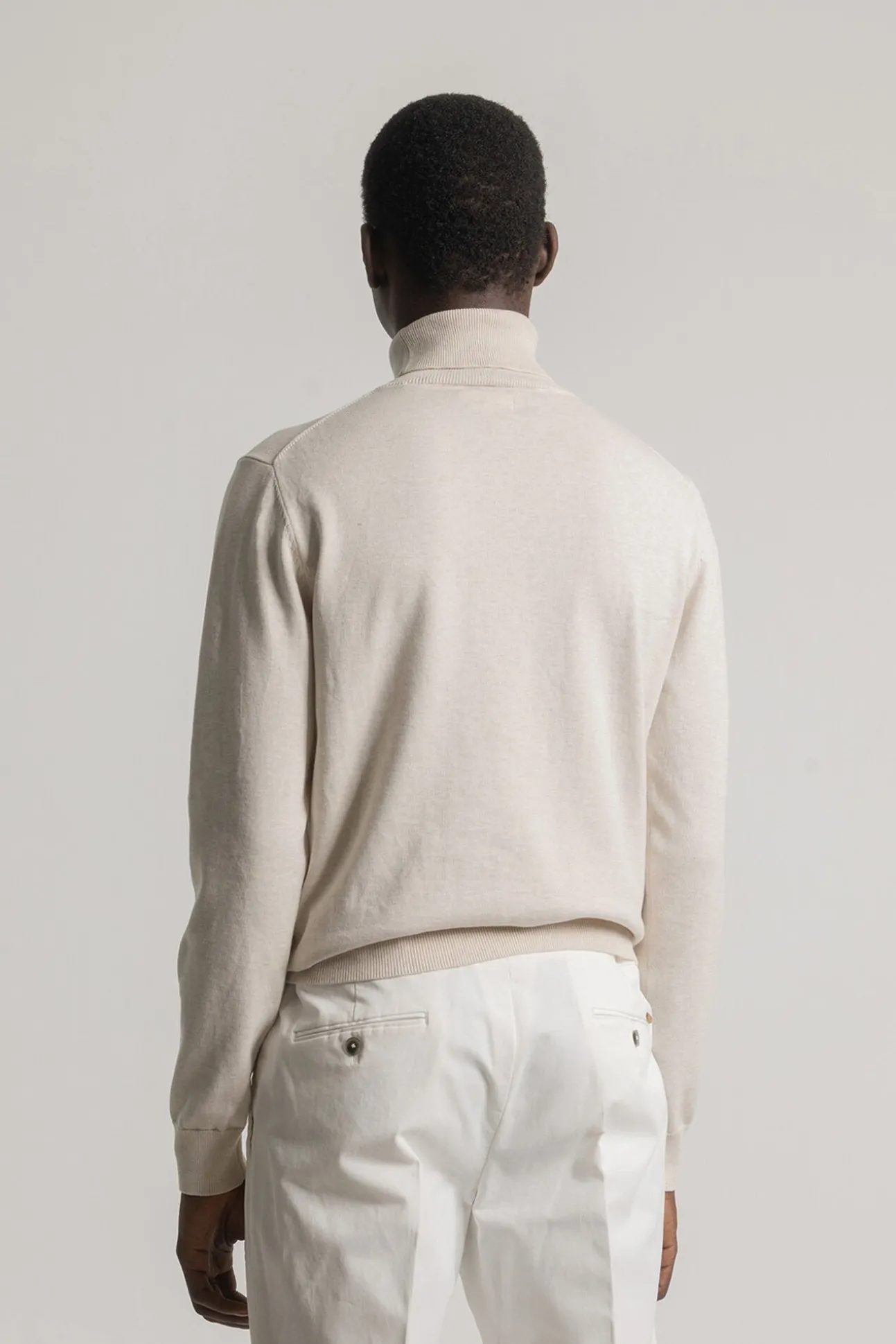 Jersey cuello alto algodón