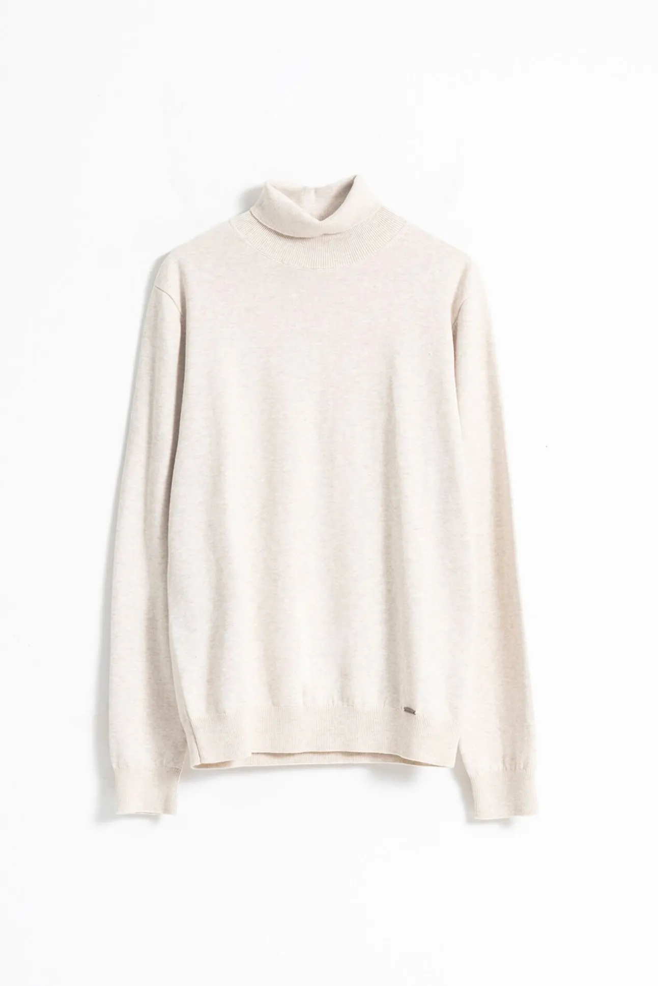 Jersey cuello alto algodón