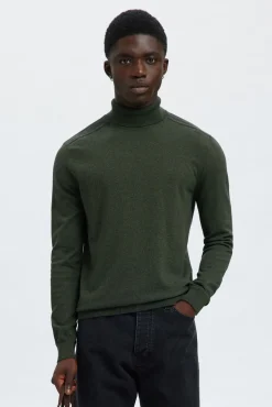 Jersey cuello alto algodón orgánico