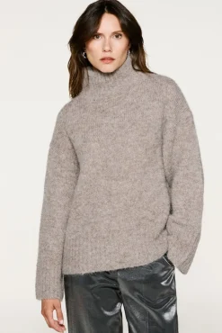 Jersey cuello alto alpaca