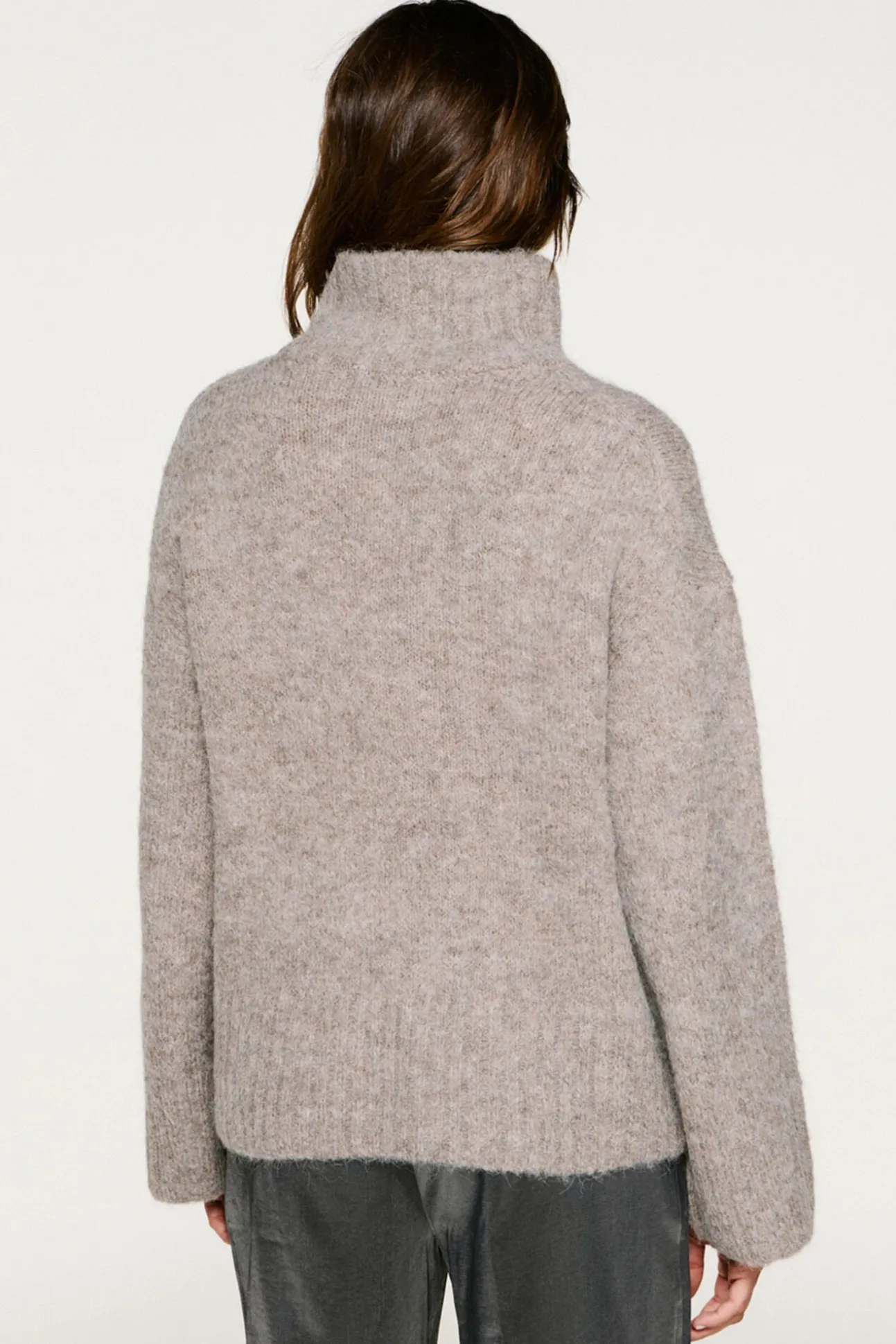 Jersey cuello alto alpaca