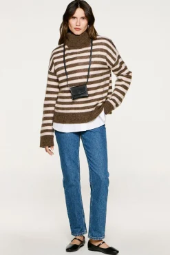 Jersey cuello alto lana y alpaca