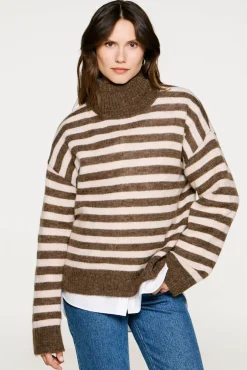 Jersey cuello alto lana y alpaca