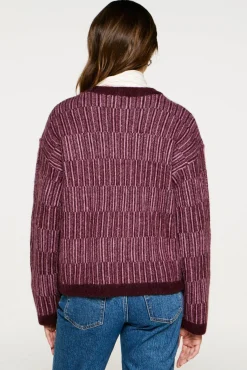 Jersey cuello caja alpaca y lana