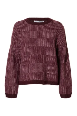 Jersey cuello caja alpaca y lana