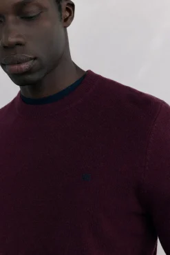 Jersey cuello caja lana merino y cashmere